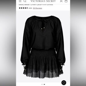 Victoria's Secret Black swim coverup